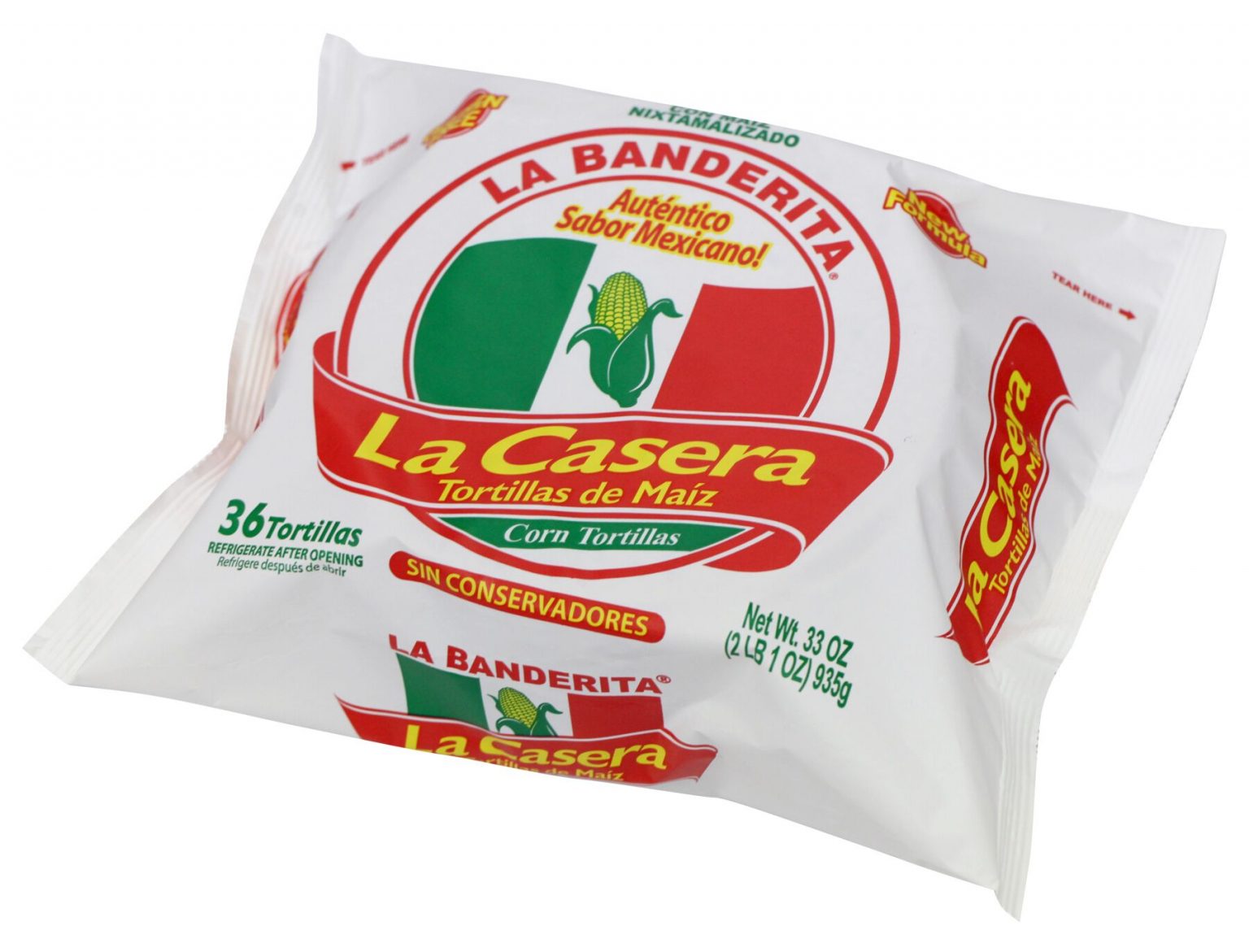 Tortilla Bandera Casera 12/36 Ct Productos Altos D'Valle
